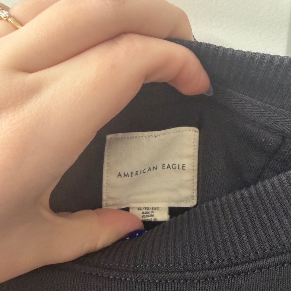 American Eagle Outfitters Charcoal Sweatshirt - Picture 2 of 2